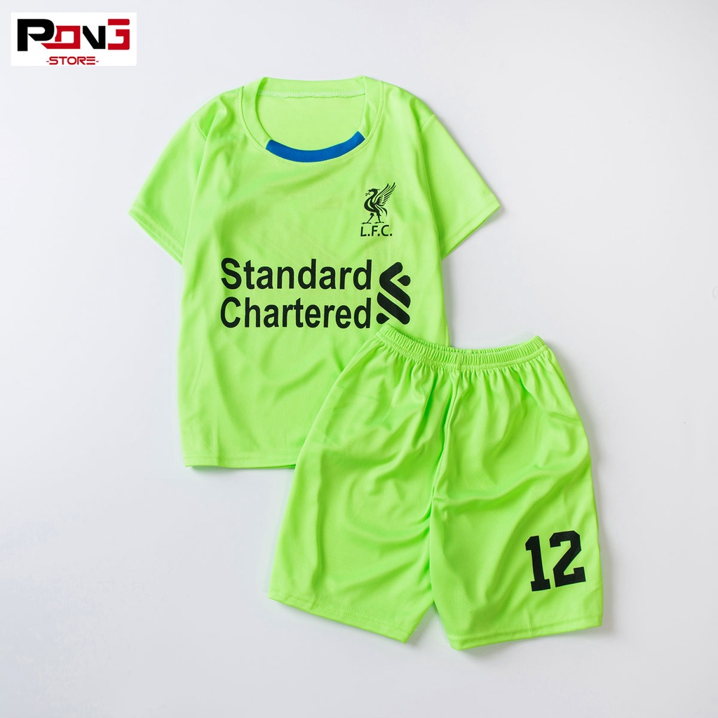 Bộ quần áo bóng đá trẻ em nam,nữ CLB Liverpool chất thun lạnh cho các bé từ 2 đến 15 tuổi của Pong__store