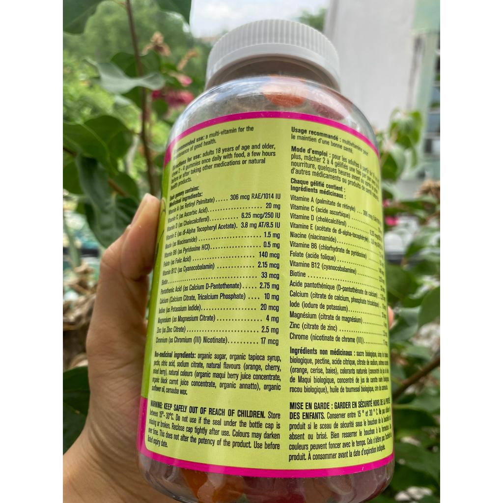 T8.2024 Kẹo Dẻo Kirland Multivitamin Người Lớn, Bổ Sung Vitamin Tổng Hợp