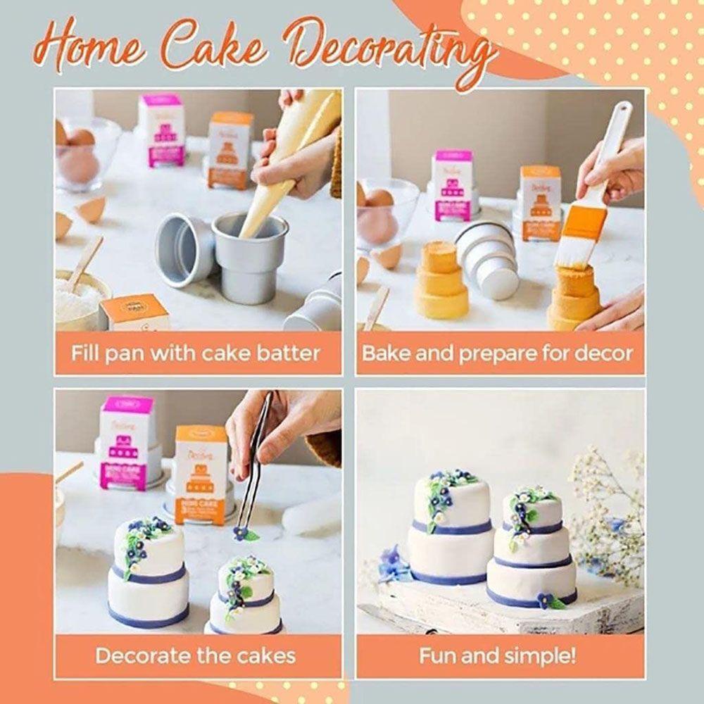 CONOPERY Khuôn Làm Bánh Cupcake 3 Tầng Tiện Dụng
