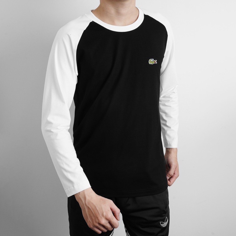 Áo thun tay dài nam nữ  la co ste raglan from unisex