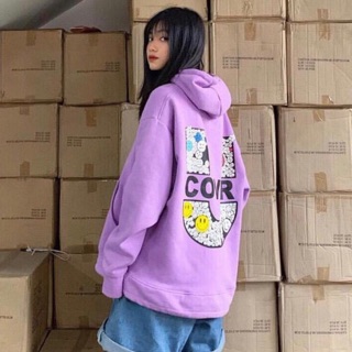 [ MUA 1 ÁO TẶNG 1 VỚ CUTE ❤️] Áo Hoodie nỉ bông UNCOVER TÍM Unisex