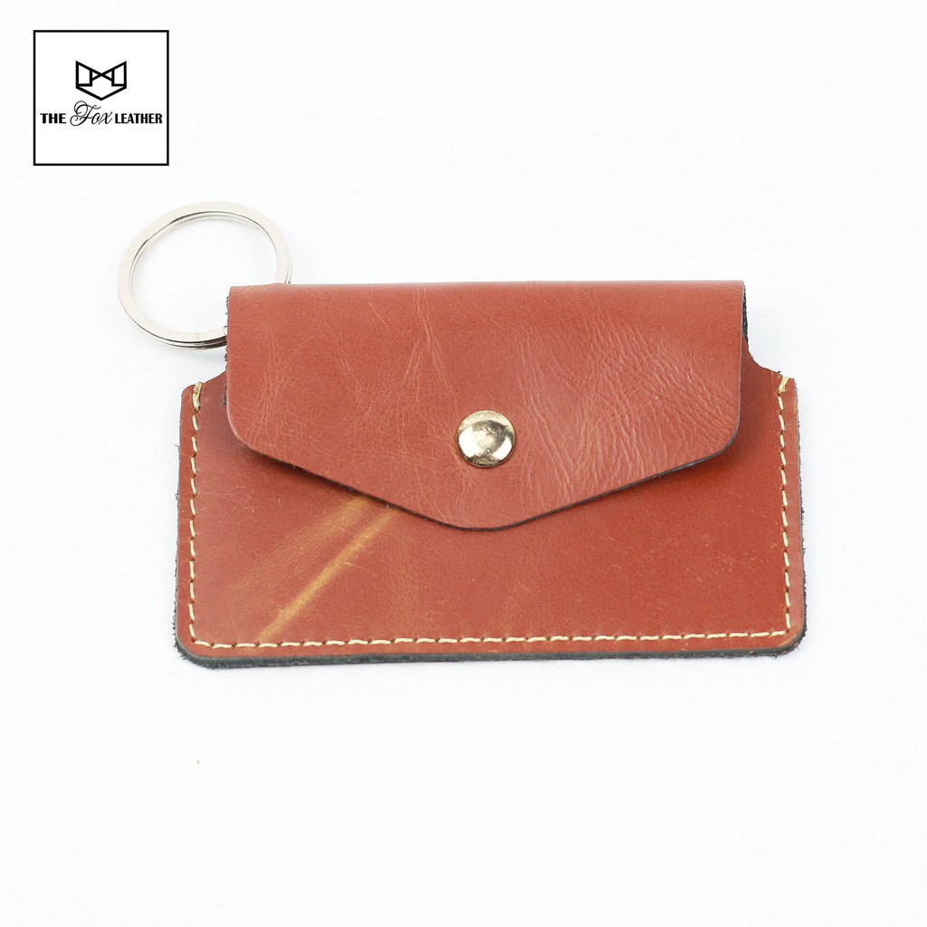 Ví Móc Khóa Đựng Card Mini THE FOX Bóp Nhỏ da thật xinh xắn