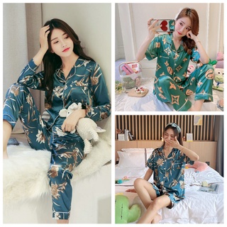 Women Pyjamas Comfy Soft Women Sleepwear Ice Silk Nightdress