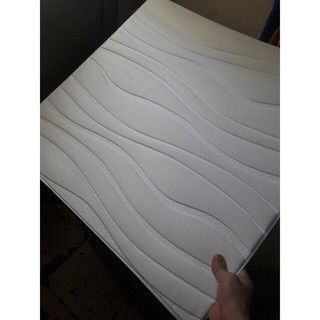 Xốp dán tường vân sóng 3d khổ 60x60cm