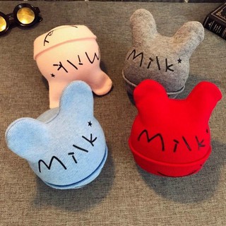 Mũ len milk phong cách hàn quốc