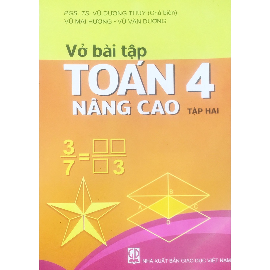 Sách Bộ 2 tập: vở bài tập toán 4 nâng cao - Giáo Dục