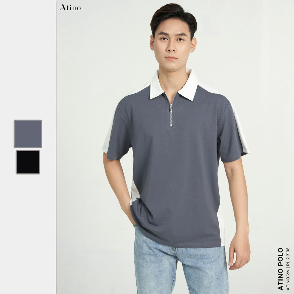 Áo Polo Nam ATINO vải cá sấu Cotton cao cấp sang trọng lịch lãm chuẩn form PL2.3108