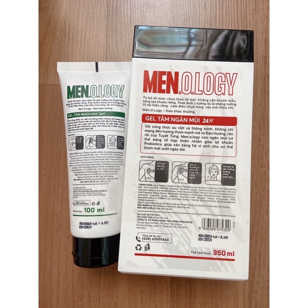 Gel tắm nam MEN.O.LOGY ngăn mùi 24h 350ml