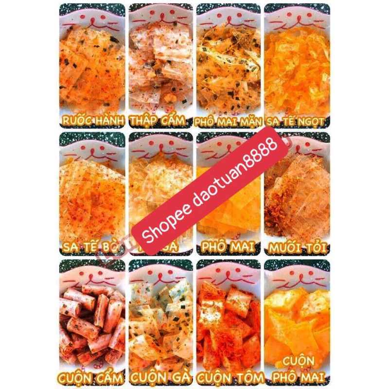 SÉT BÁNH TRÁNG MUỐI TỎI XIKE ,SATE ,TẮC ,PHOMAI,VỊ BÒ GÀ THẬP CẨM BƠ SIÊU NGON | BigBuy360 - bigbuy360.vn