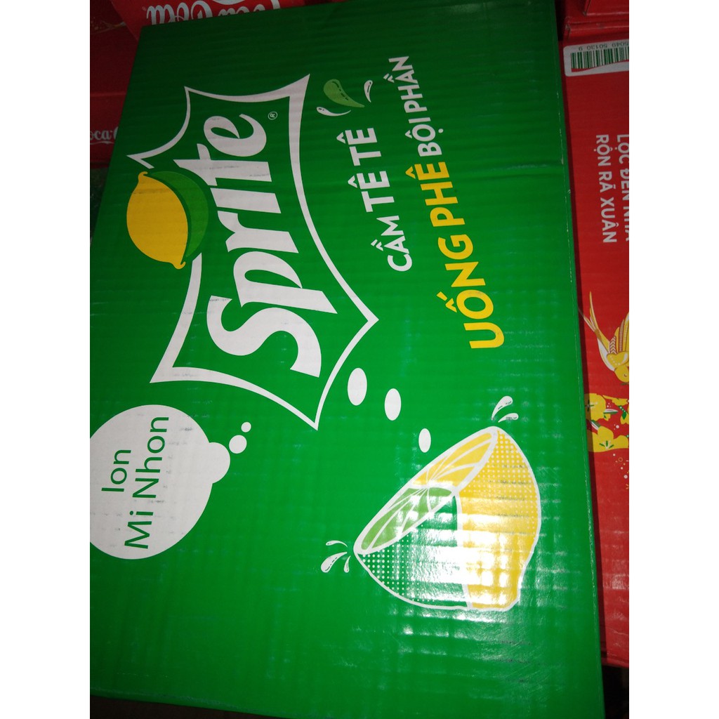 Thùng 24 Lon Nước ngọt có gas Sprite