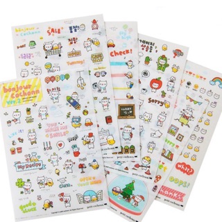 Bộ sticker heo con ngộ nghĩnh (Bộ 6 tờ)