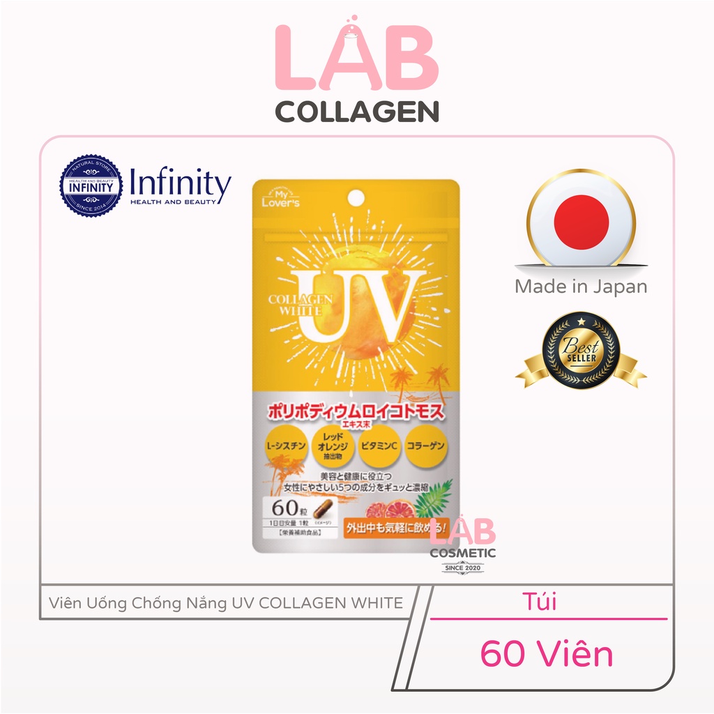 Viên Uống Chống Nắng My Lover's Collagen White - Hàng Nội Địa Nhật Bản