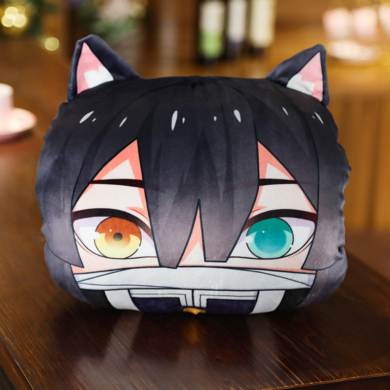 Gối in hình Anime Kimetsu no Yaiba nezuko tanjirou Kanroji Mitsuri Agatsuma Zenitsu Kochou Tomioko cỡ 25x25cm 35x30cm