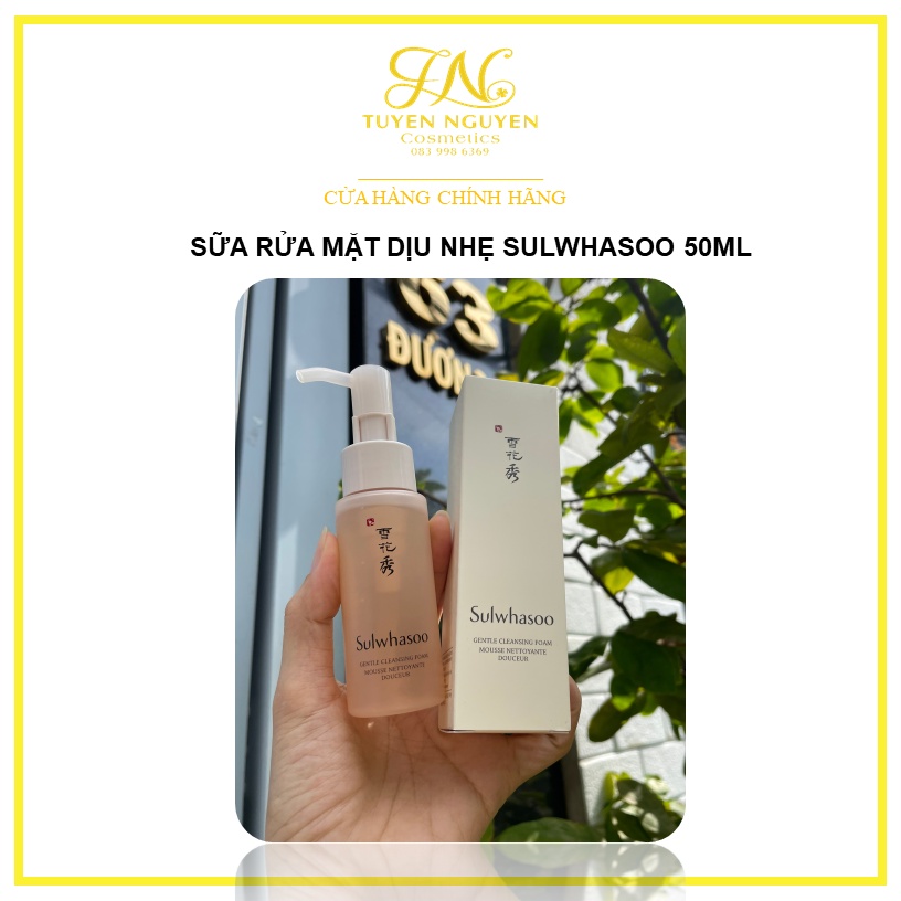 Sữa rửa mặt Sulwhasoo Gentle Cleansing Foam dịu nhẹ 50ml