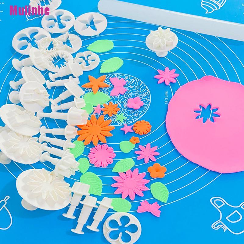 Bộ 33 Khuôn Nhấn Tạo Hình Bánh Quy DIY