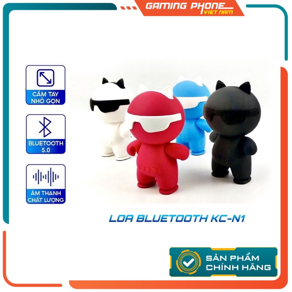 Loa Bluetooth Nghe Nhạc Mini Không Dây Hình Robot Gutek KC-N1 Cầm Tay Nhỏ Gọn Âm Thanh Chất Lượng