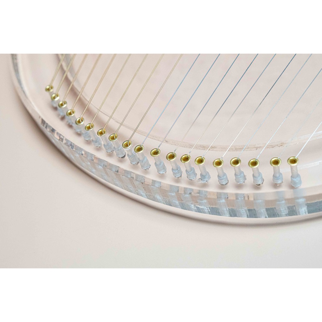Đàn Lyre Trong Suốt 19 Dây - Tặng Hộp Chống Sốc - Full Phụ Kiện - Khăn Lau, Móng Gảy, Hướng Dẫn Tiếng Việt, Chỉnh Âm