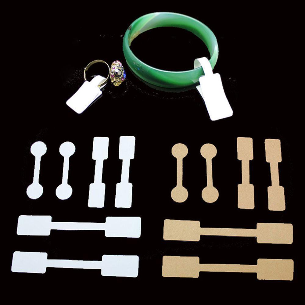 SUSANS Set 100 Nhãn Giấy Kraft Nhỏ Gọn Treo Vòng Tay Trang Sức Tiện Lợi