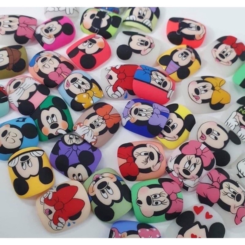 Móng mẫu phom vuông hàn vẽ hoạt hình chuyên dụng 120 móng