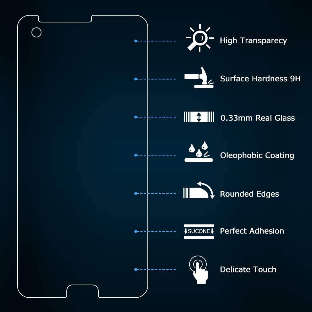 Kính Cường Lực HTC U Ultra 5.7&quot; - Không FULL, 9H-0.26mm