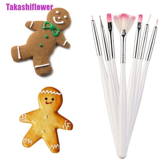 Set 7 cọ vẽ trang trí bánh kem chuyên dụng