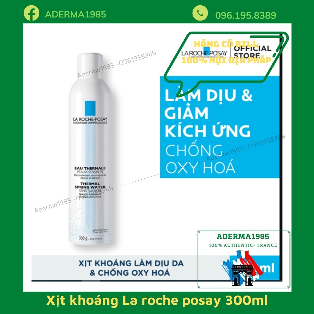 Xịt khoáng La roche posay Thermal Water 300ml làm sạch làm, dịu da dùng được cho mọi loại da - xịt khoáng larocheposay