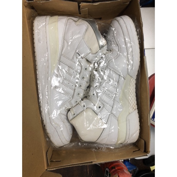 GIÀY 2HAND REAL ADIDAS  FORUM MID WHITE NỮ SIZE 39~24,5cm
