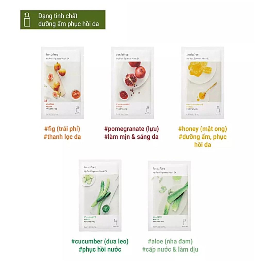 Mặt nạ dưỡng da Innisfree 20ml