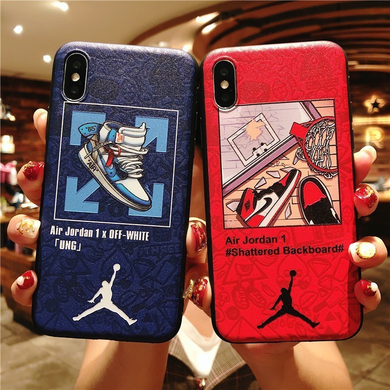Ốp điện thoại nhựa mềm in hình giày Air Jordan Nike AND1 cho iPhone X 5 5s 6 6s 7 8 9 Plus 12 Pro Max