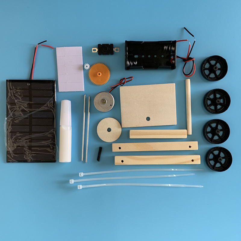 Đồ Chơi Xe Hơi Chạy Bằng Năng Lượng Mặt Trời DIY Bằng Gỗ Giúp Giáo Dục Khoa Học Cho Bé