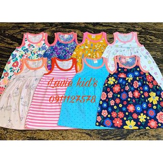 Váy cotton xuất dư cho bé gái .