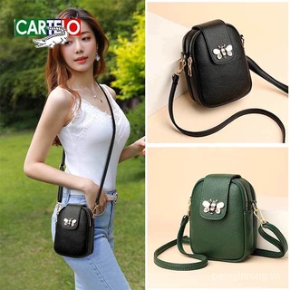 Túi đeo chéo mini đựng điện thoại nhiều ngăn tiện dụng cho nữ