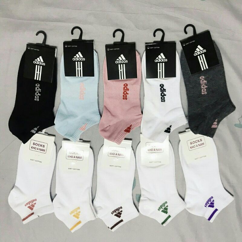 Tất vớ thể thao Adidas cổ ngắn (có túi riêng)