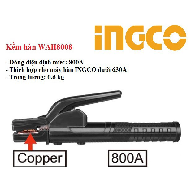 Kềm hàn Ingco 500A 800A 1000A