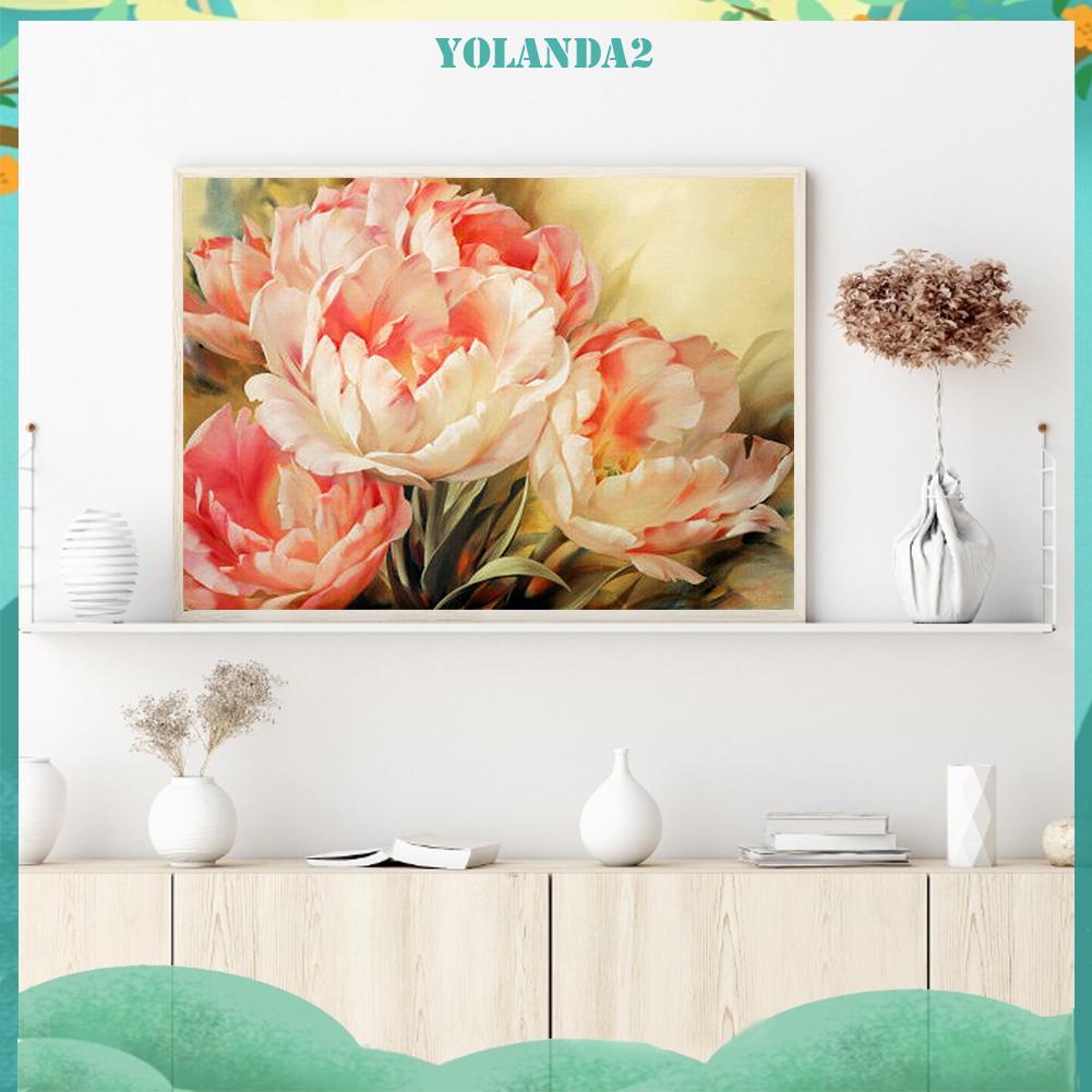 Tranh Thêu Chữ Thập DIY 11CT Hình Hoa Tulip Xinh Xắn