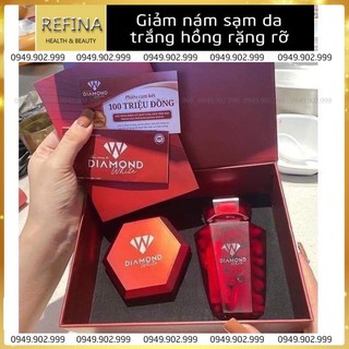 Diamond white - viên uống trắng da diamond white - ngọc trinh beauty plus phiên bản mới - tem cào