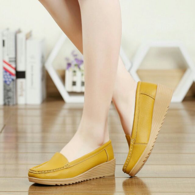 Giầy moca da bò hàng quảng châu loại 1