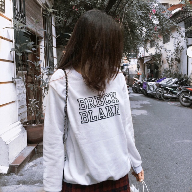 Áo Hoodie Unisex Thời Trang - Breck Blake Màu Trắng