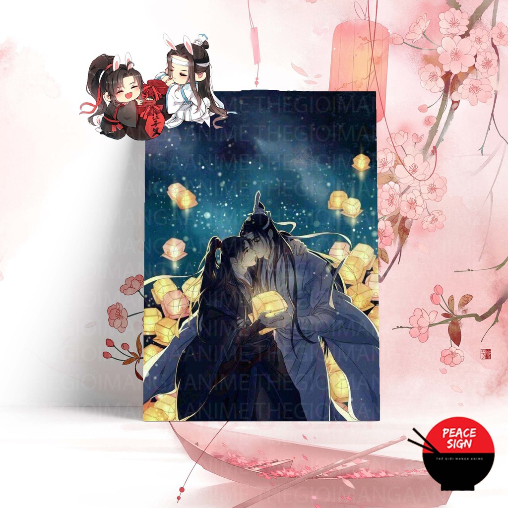 Tấm Postcard giấy 260gsm cao cấp MA ĐẠO TỔ SƯ anime chibi ảnh đẹp nhiều mẫu