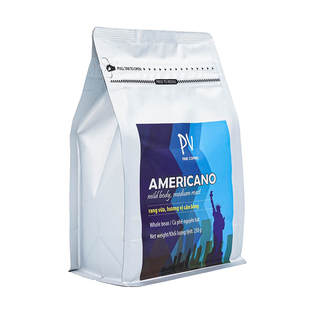 Cà Phê Nguyên Hạt PV Fine Coffee - Americano - 250g - Phương Vy Coffee