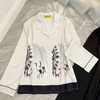 PYJAMA LỤA CLC HOẠ TIẾT CAO CẤP MÃ 2022-99