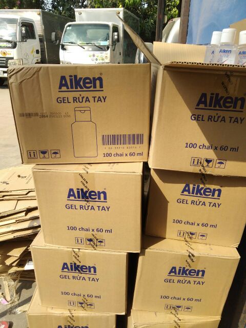 Aiken - Gel rửa tay khô diệt khuẩn mi ni  bỏ túi 60ml | BigBuy360 - bigbuy360.vn