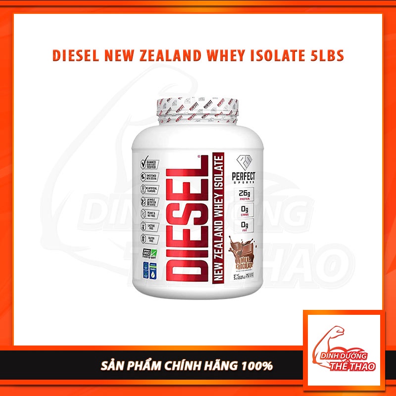 Diesel New Zealand Whey Isolate 5Lbs Sữa Dinh Dưỡng Tăng Cơ Nhanh Cho Người Tập Gym