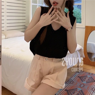 Áo ba lỗ đục trơn [2YOUNG] A1732 (ảnh thật)