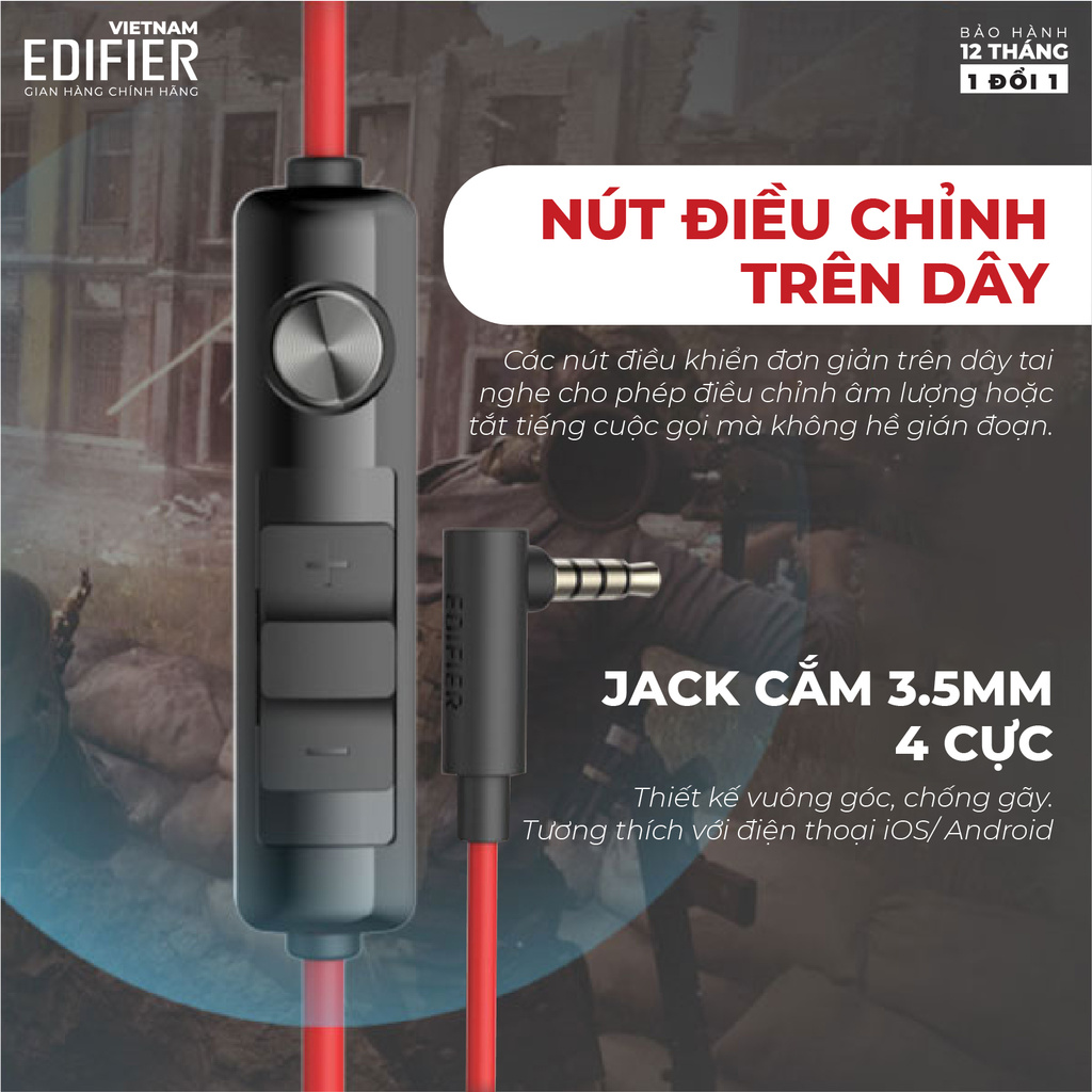 Tai nghe gaming EDIFIER GM2 SE Micro chống ồn Âm thanh sống động - Hàng phân phối chính hãng - Bảo hành 12 tháng 1 đổi 1