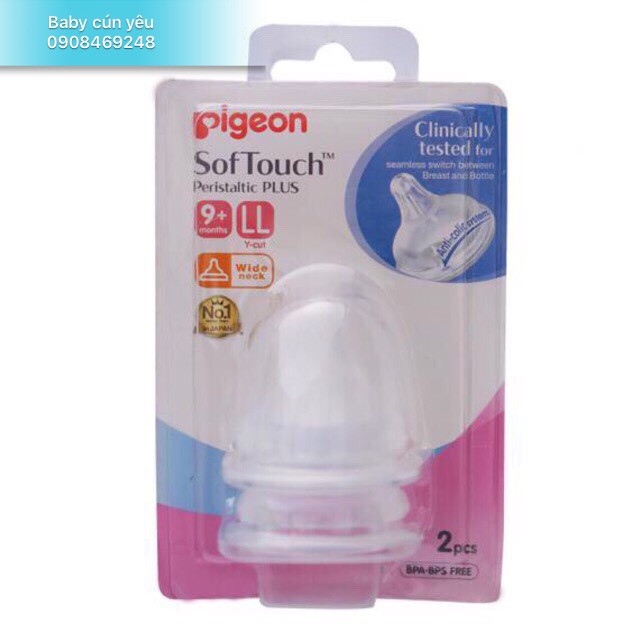 [CHÍNH HÃNG] NÚM CỔ RỘNG PIGEON PPLUS SIÊU MỀM SIZE S/M/L/LL/LLL