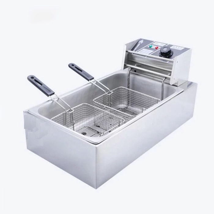 [Mã 254ELSALE giảm 7% đơn 300K] Bếp chiên nhúng dung tích 12L, Inox dày dặn chắc chắn