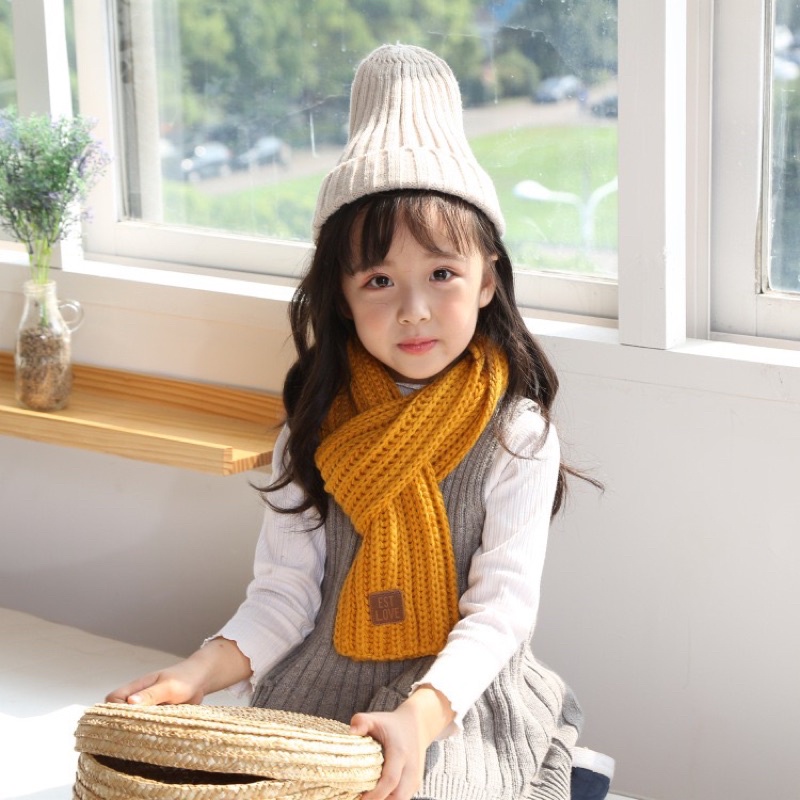 Khăn len dệt kim🍁FREESHIP🍁 Khăn quàng cổ cho bé, khăn choàng cổ ấm thu đông thời trang phong cách HÀN QUỐC
