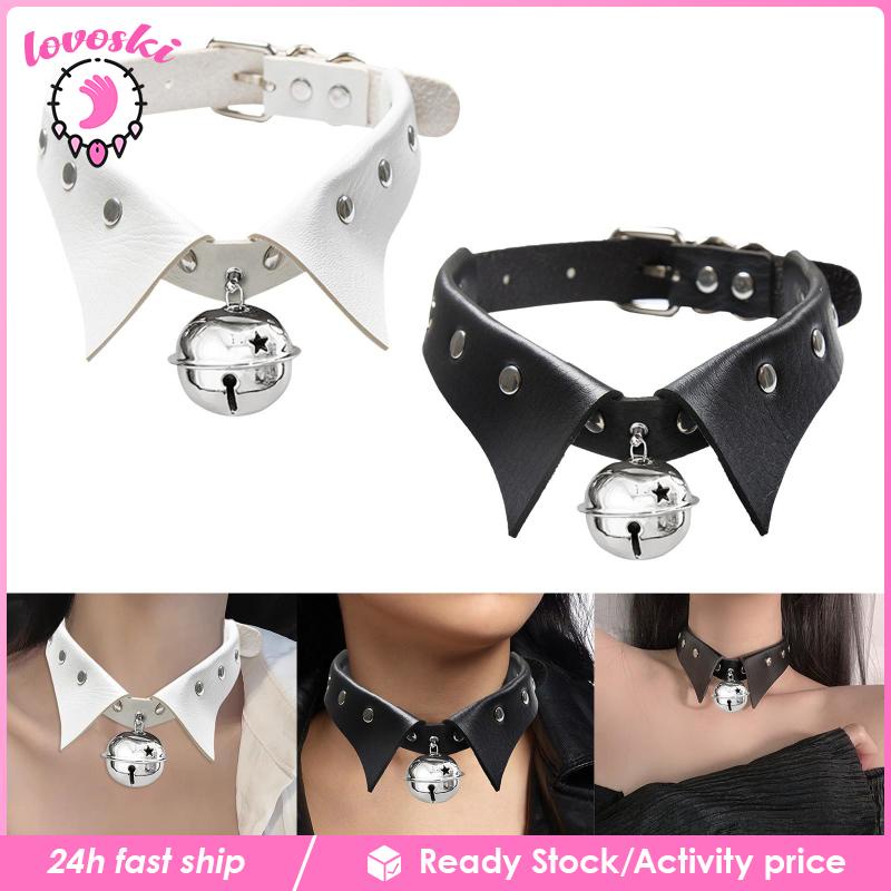 Vòng Cổ Choker Da PU Hóa Trang Rock Thời Trang Cho Nữ
