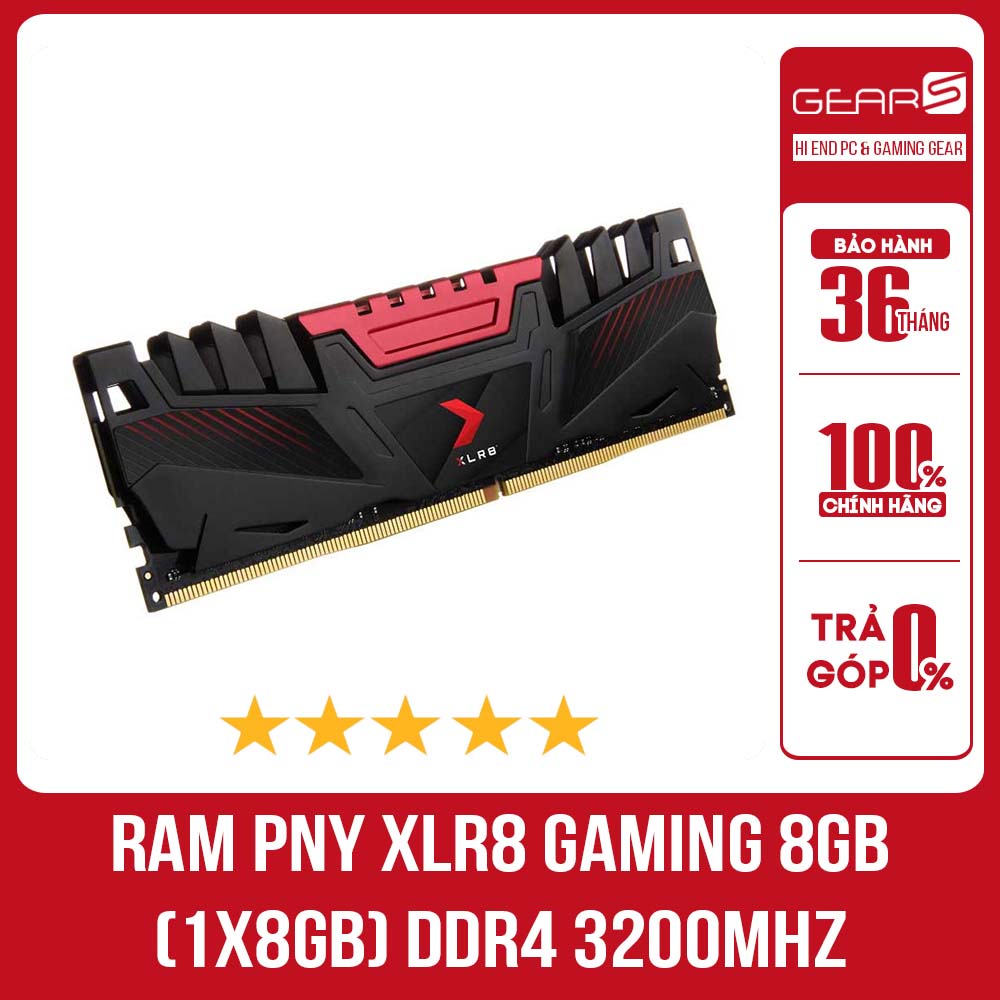 Ram PNY XLR8 Gaming 8GB|16GB DDR4 3200MHz - Bảo hành chính hãng 36 Tháng lỗi 1 đổi 1